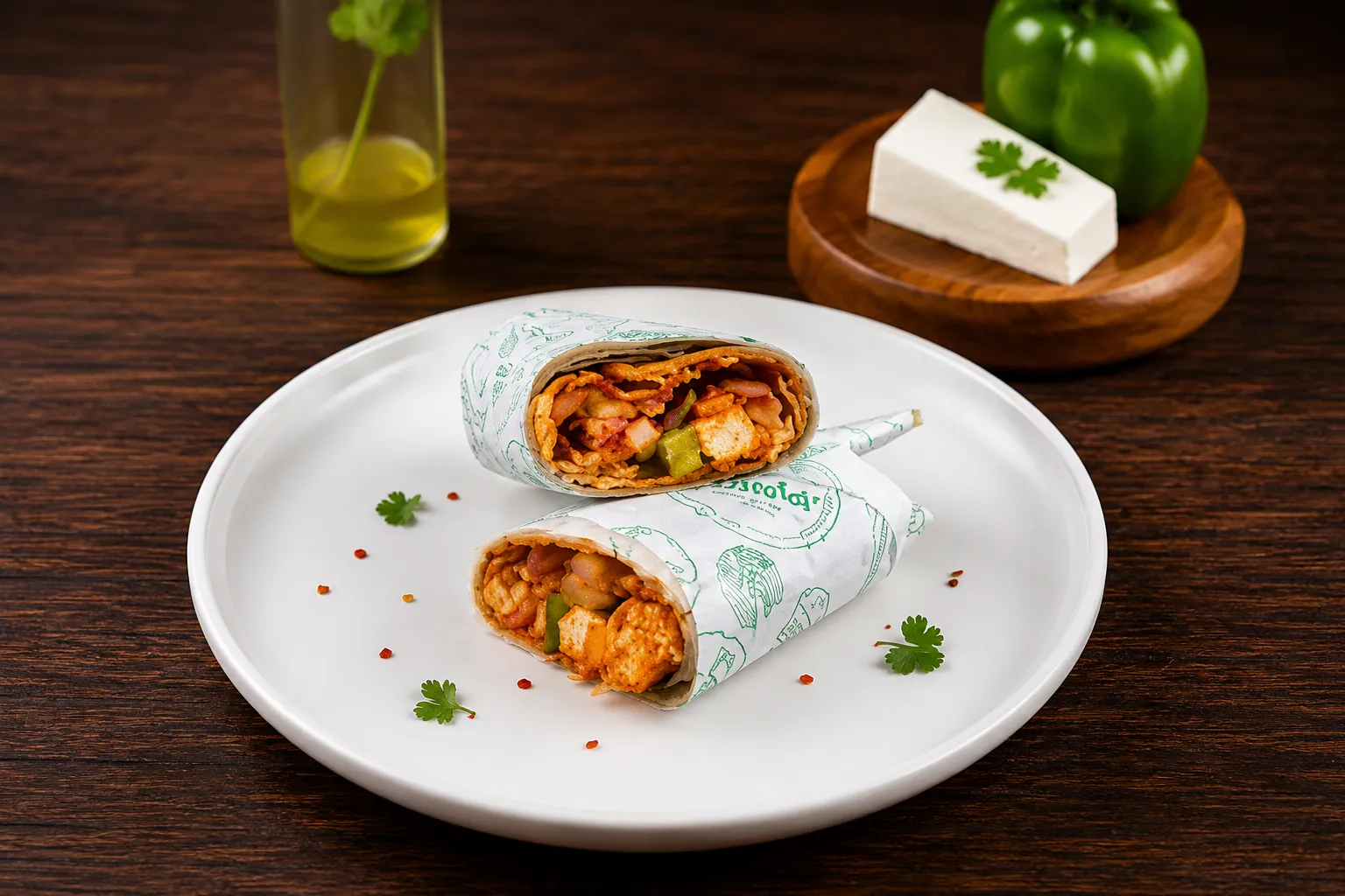 Tandoori Twist Paneer Wrap — pure vegetarian wrap at Balista Summerside Edmonton