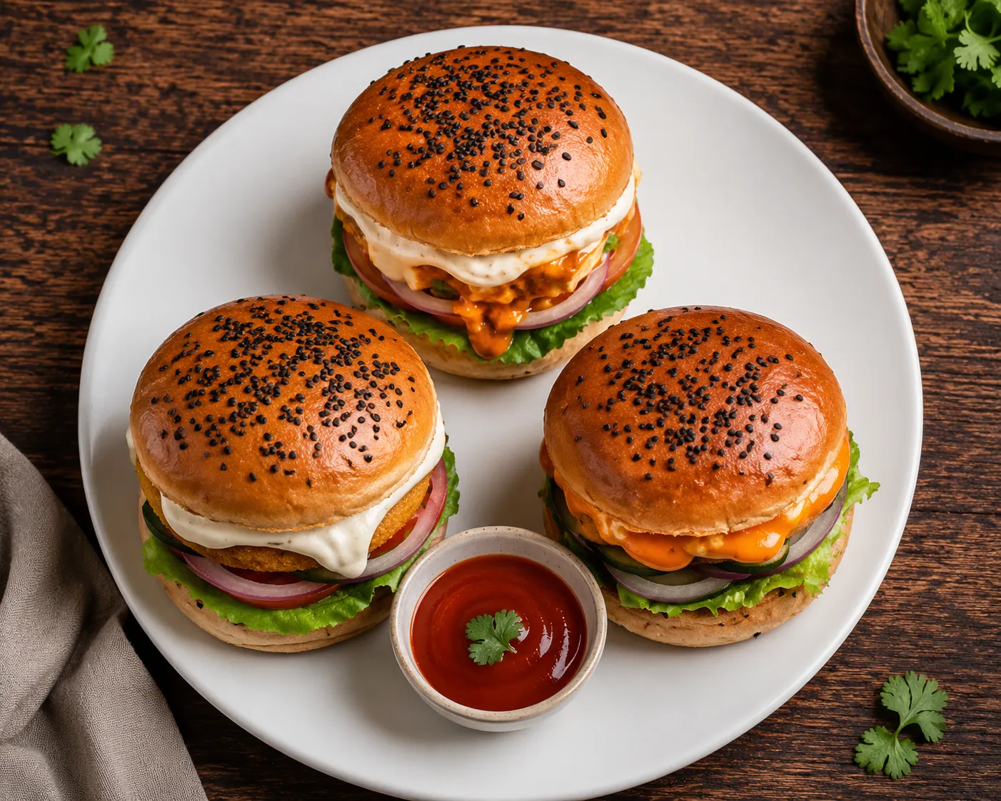 Balista Special Veg Burger — signature pure vegetarian burger at Balista Summerside Edmonton