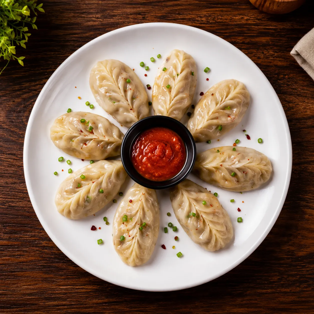 Pure Veg Momos — Indian fusion appetizer at Balista Summerside Edmonton